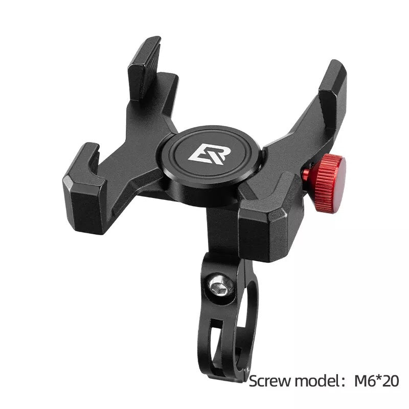 Soporte para teléfono móvil de bicicleta ROCKBROS, soporte para teléfono con manillar para teléfono inteligente de 4,7-7,09 pulgadas