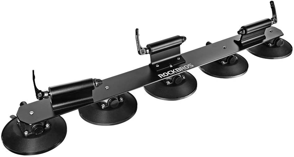 ROCKBROS Portabicicletas Portaequipajes de techo para bicicleta con ventosas de montaje rápido