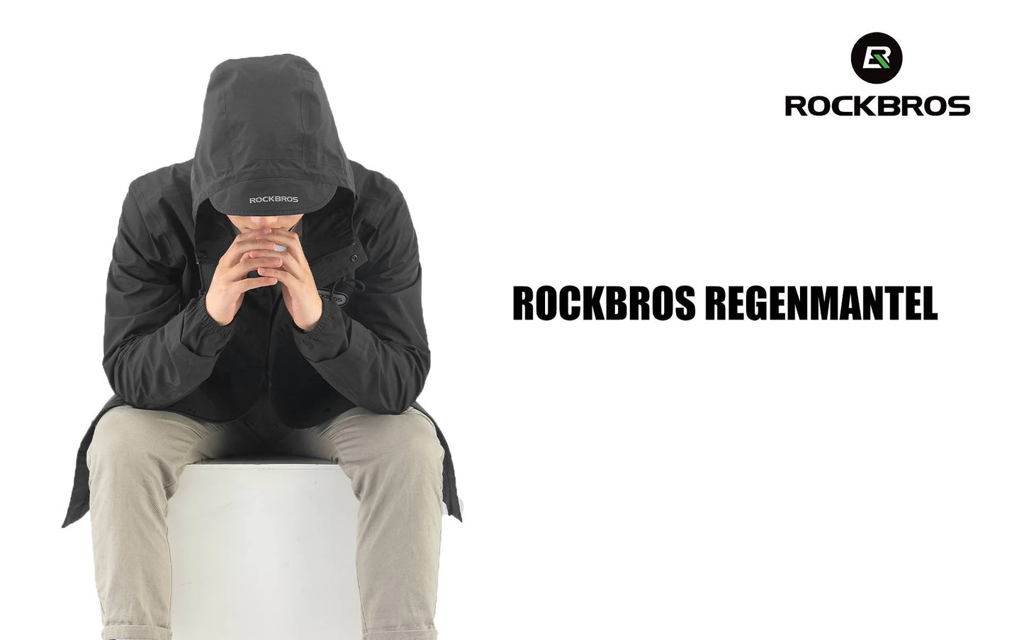 ROCKBROS Chubasquero Impermeable Cortaviento Mujer Hombre
