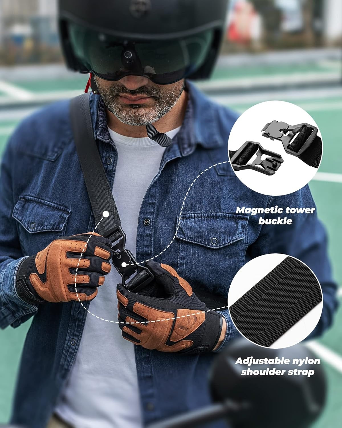 Bolso de hombro ROCKBROS bolso de cinturón de bicicleta bolso multifunción motocicleta