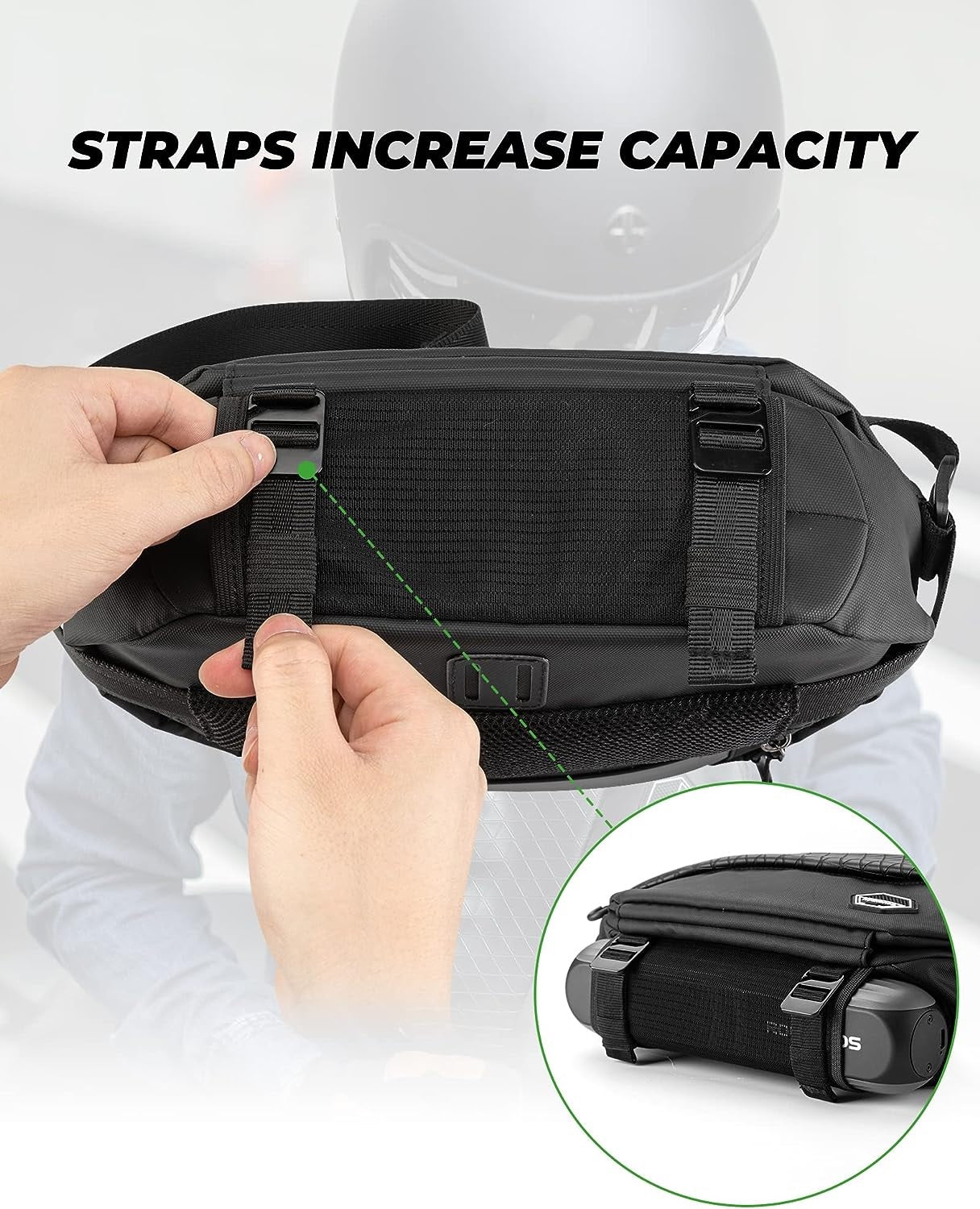 Bolso de hombro ROCKBROS bolso de cinturón de bicicleta bolso multifunción motocicleta