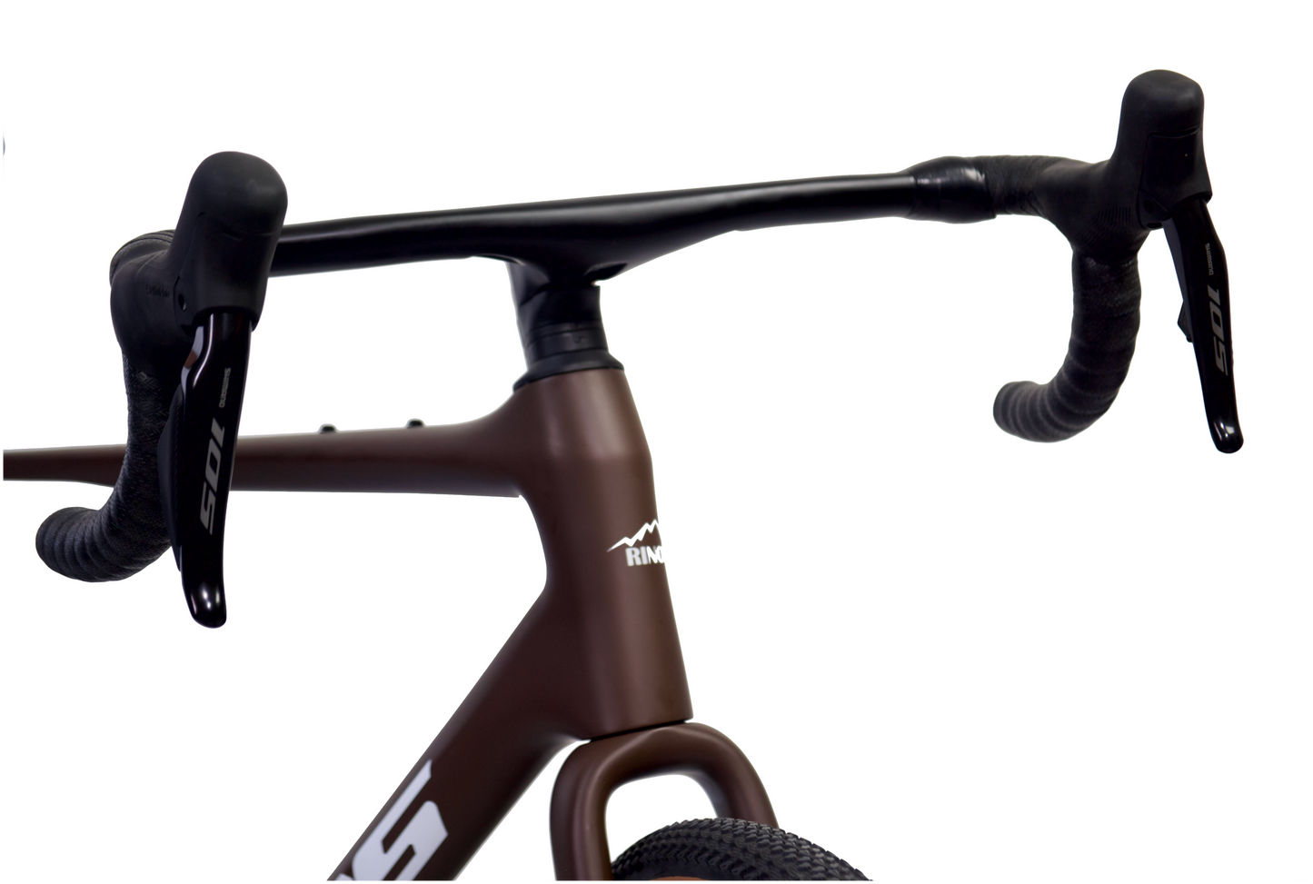 RINOS Bicicleta de gravel de carbono Sandman 8.0 700 C Shimano 105 Di2 R7150 24 velocidades