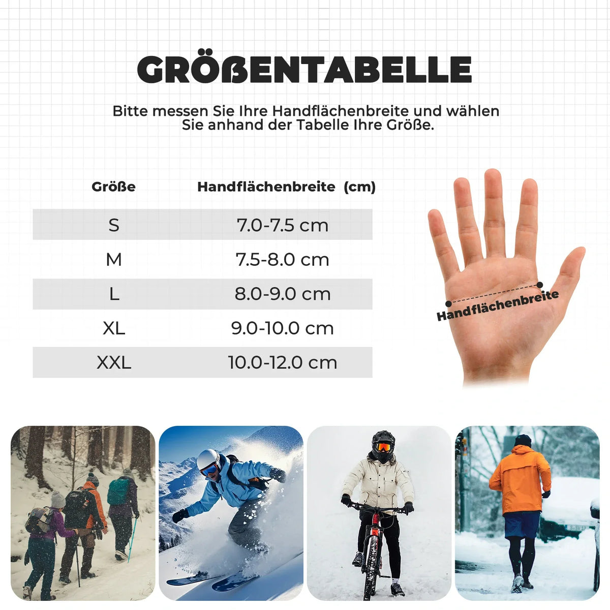 ROCKBROS Guantes de ciclismo de invierno Thinsulate Guantes cálidos con pantalla táctil