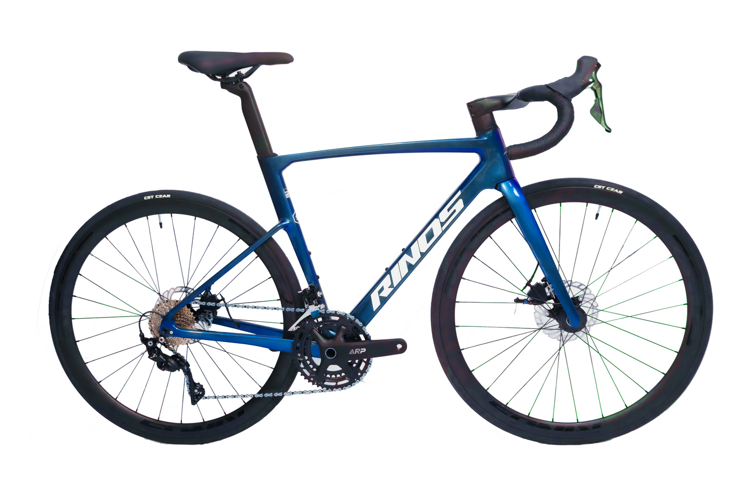 RINOS Bicicleta de carretera de carbono 700C Shimano SORA R3000 18 velocidades Odin1.0