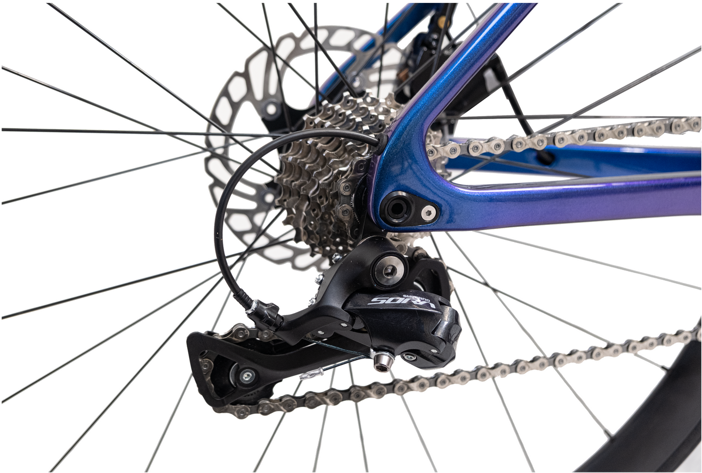 RINOS Bicicleta de carretera de carbono 700C Shimano SORA R3000 18 velocidades Odin1.0