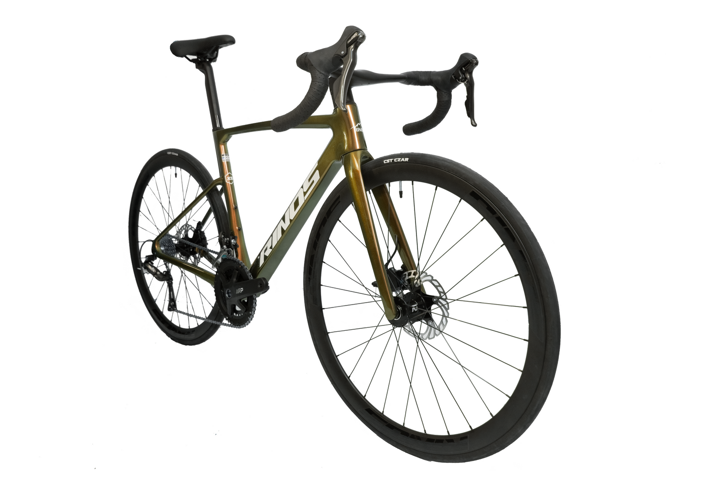 RINOS Bicicleta de carretera de carbono 700C Shimano SORA R3000 18 velocidades Odin1.0