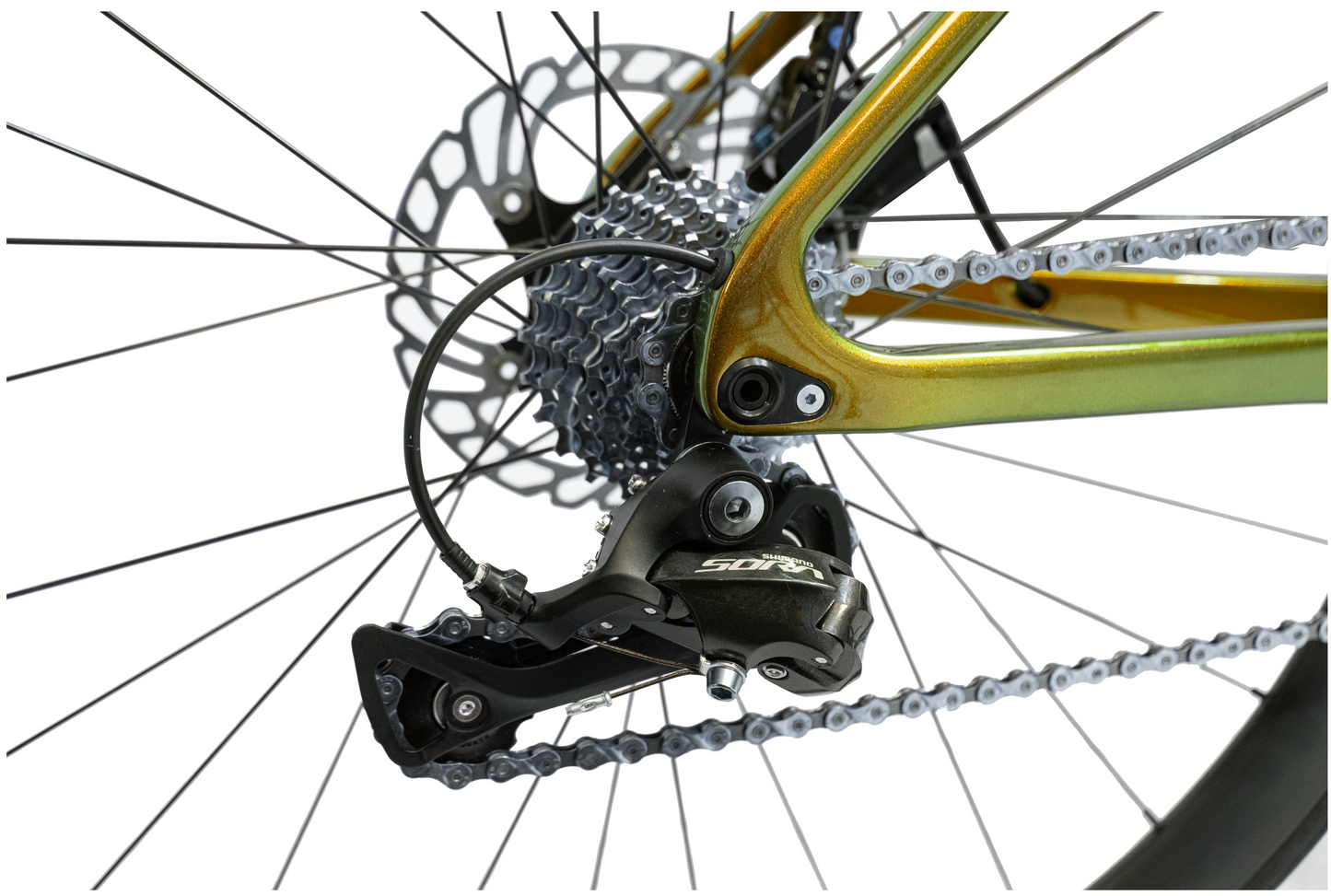 RINOS Bicicleta de carretera de carbono 700C Shimano SORA R3000 18 velocidades Odin1.0