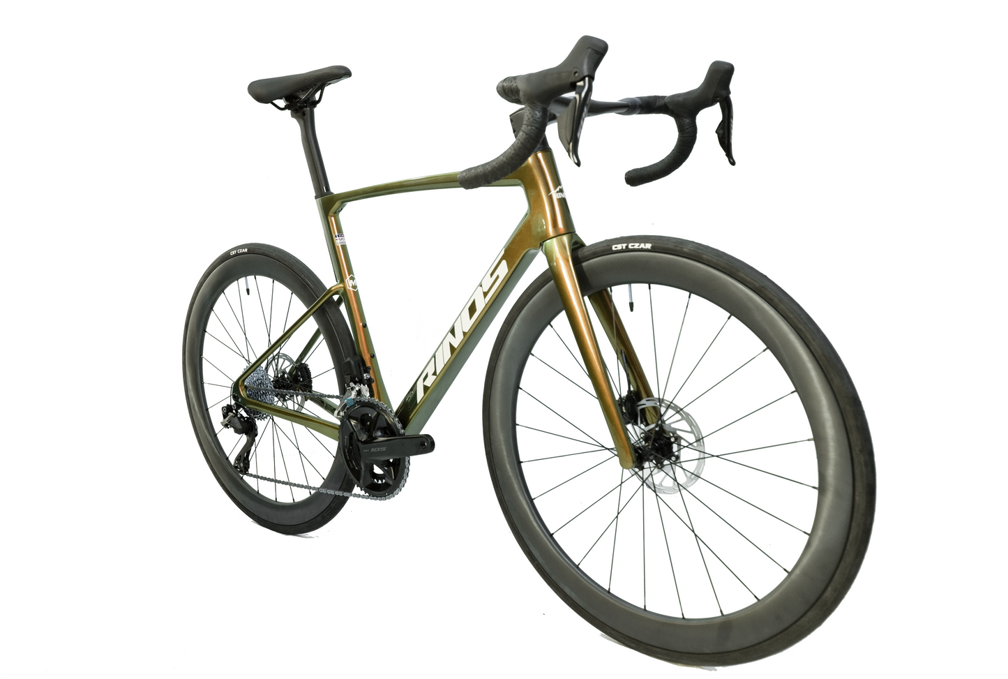 RINOS Bicicleta de carretera de carbono Odin 6.1 700 C Shimano 105 Di2 R7150 24 velocidades