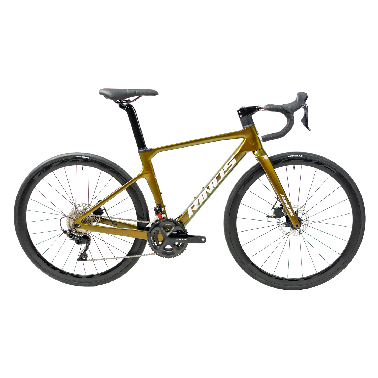 RINOS Bicicleta de carretera de carbono 700C Shimano Ultegra R8000 22 velocidades Odin5.0
