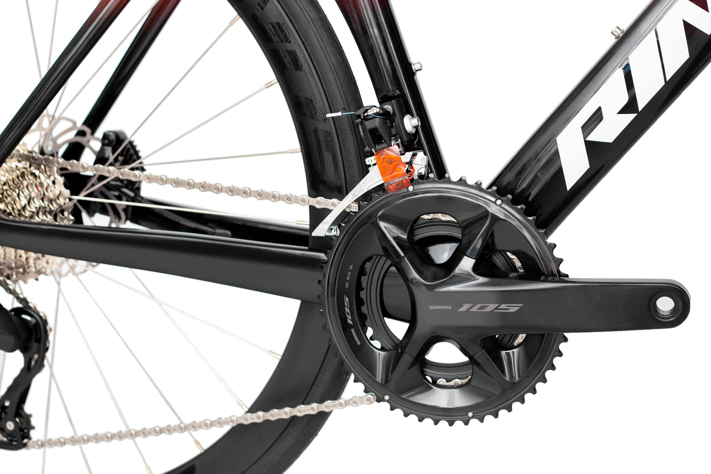 RINOS Bicicleta de carretera de carbono 700C Shimano 105 R7120 24 velocidades Odin4.0