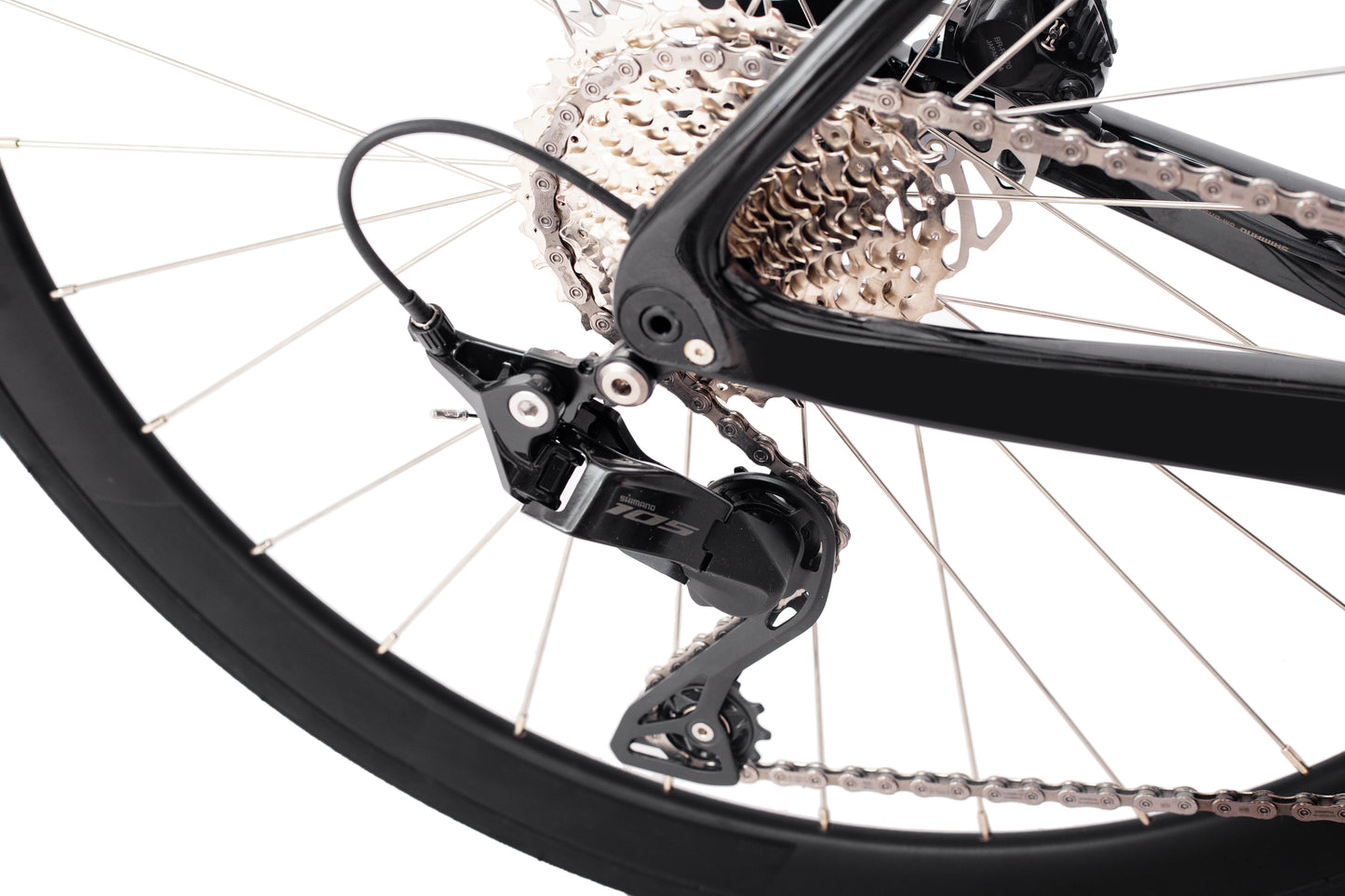 RINOS Bicicleta de carretera de carbono 700C Shimano 105 R7120 24 velocidades Odin4.0