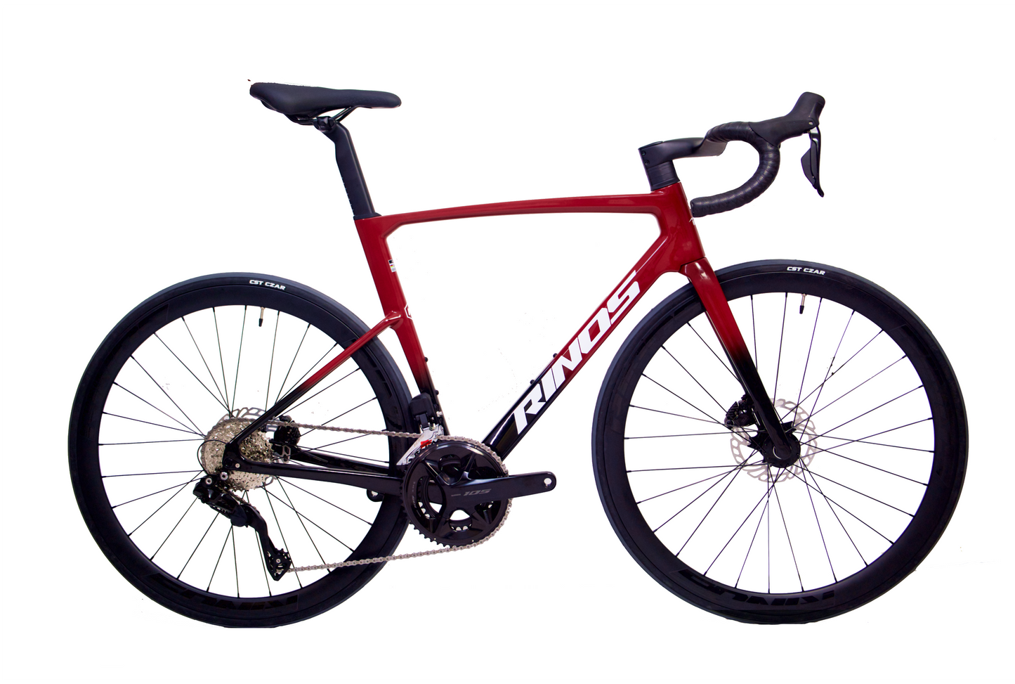 RINOS Bicicleta de carretera de carbono Odin 6 700 C Shimano 105 Di2 R7150 24 velocidades