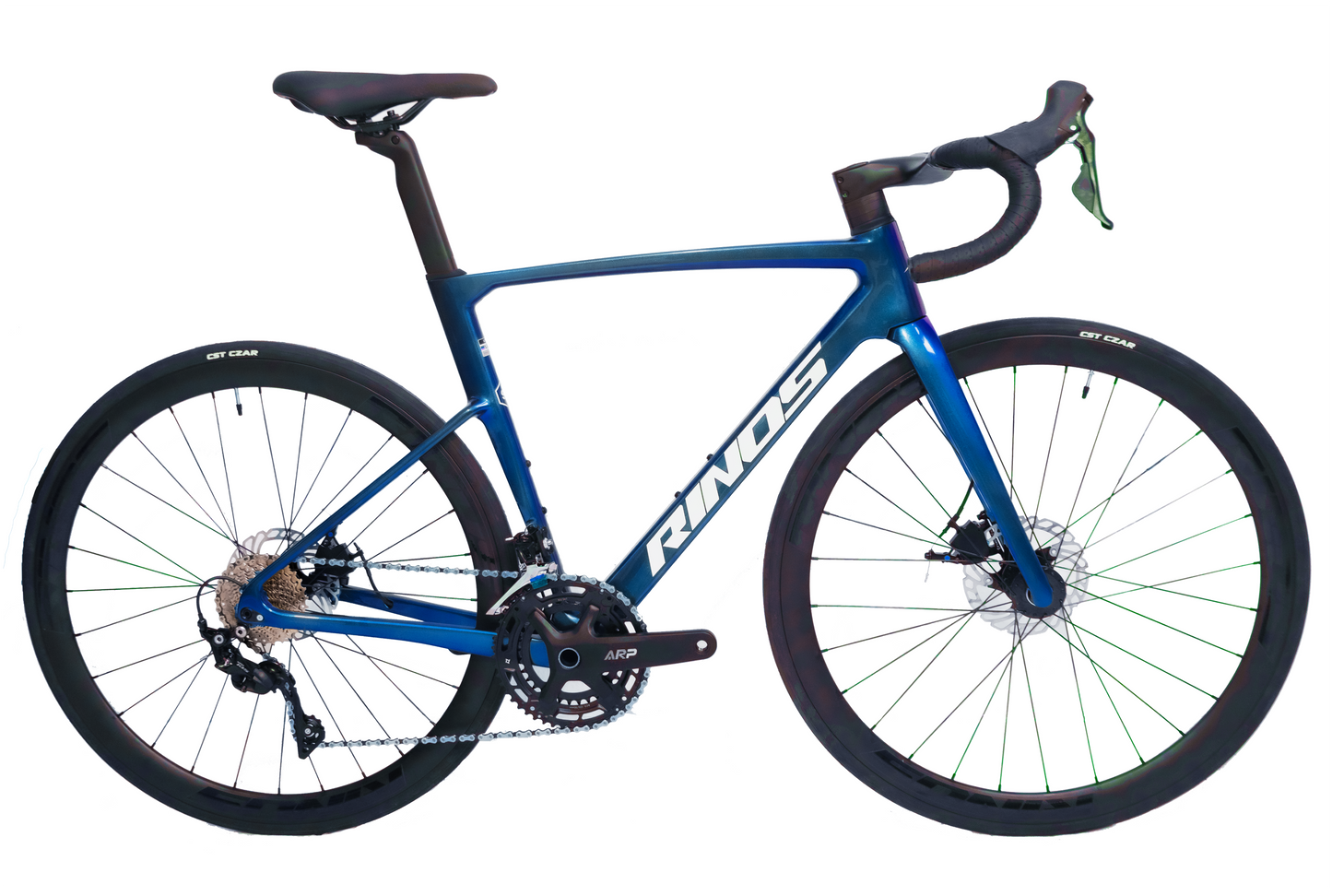 RINOS Bicicleta de carretera de carbono 700C Shimano 105 R7000 22 velocidades Odin3.0