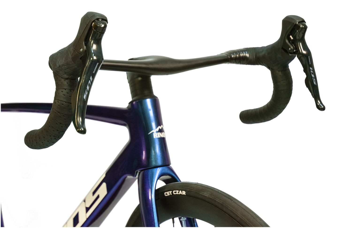 RINOS Bicicleta de carretera de carbono 700C Shimano 105 R7000 22 velocidades Odin3.0