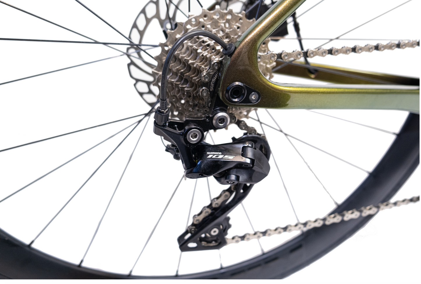 RINOS Bicicleta de carretera de carbono 700C Shimano 105 R7000 22 velocidades Odin3.0