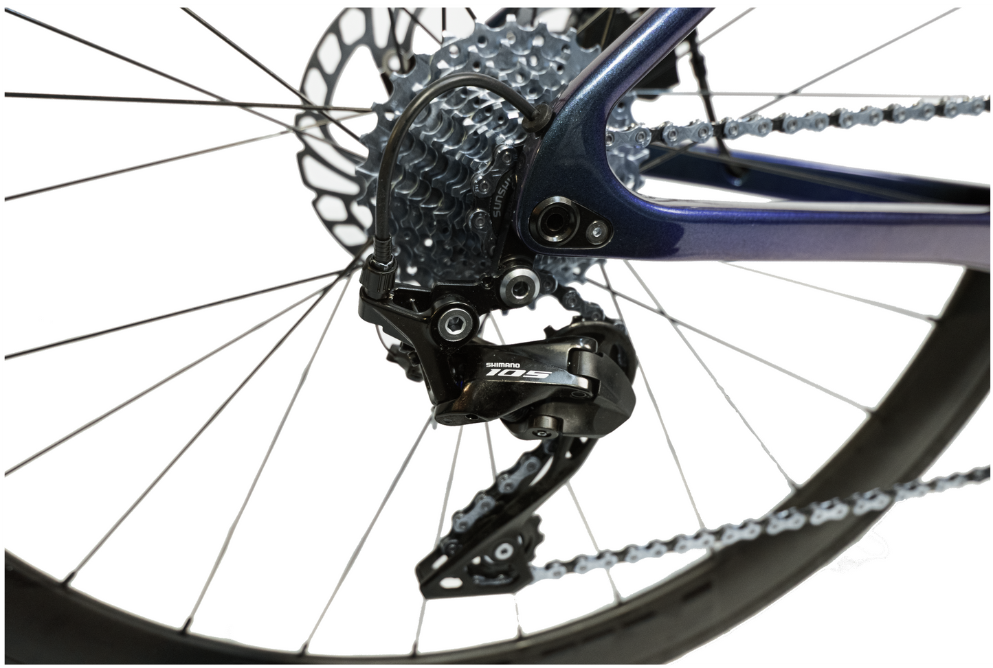 RINOS Bicicleta de carretera de carbono 700C Shimano 105 R7000 22 velocidades Odin3.0