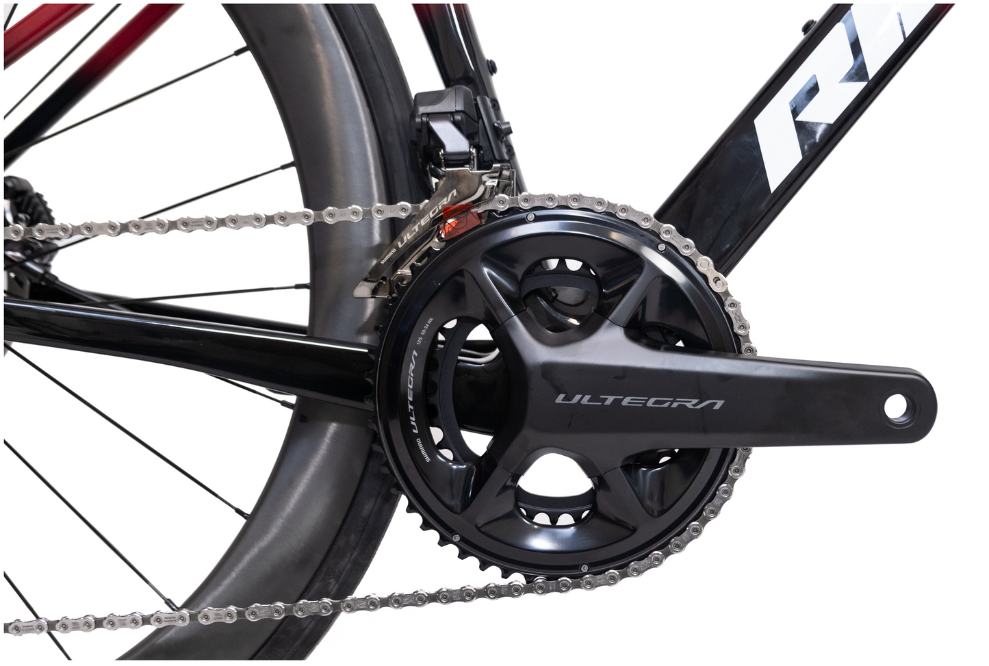 RINOS bicicleta de carretera de carbono Odin 7.1 Shimano Ultegra Di2 roja XS con ruedas de carbono, 24 velocidades