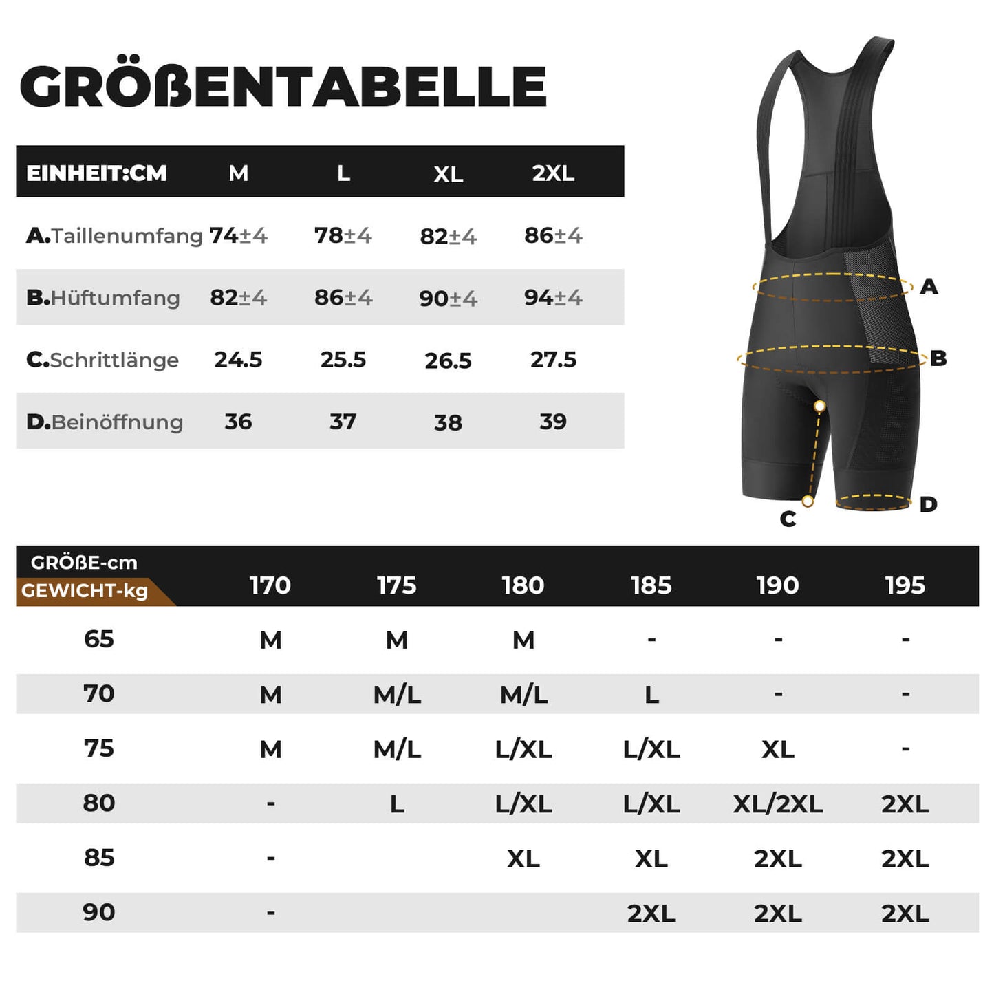 Culotte de ciclismo con tirantes, de alta resistencia y transpirable con 5 bolsillos, ROCKBROS