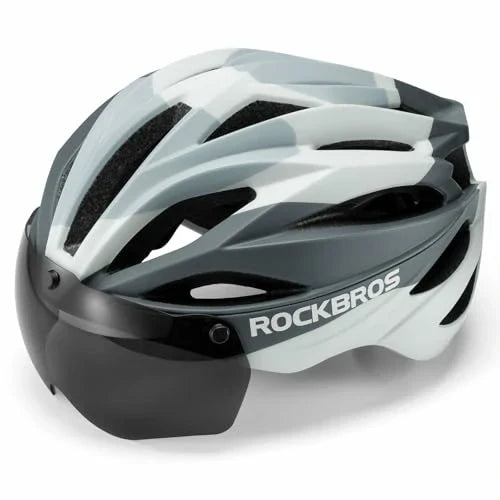 ROCKBROS Casco de Bicicleta MTB Magnético Desmontable con Visera