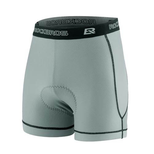 ROCKBROS Culote de ciclismo para hombre con almohadilla de asiento 4D Transpirable
