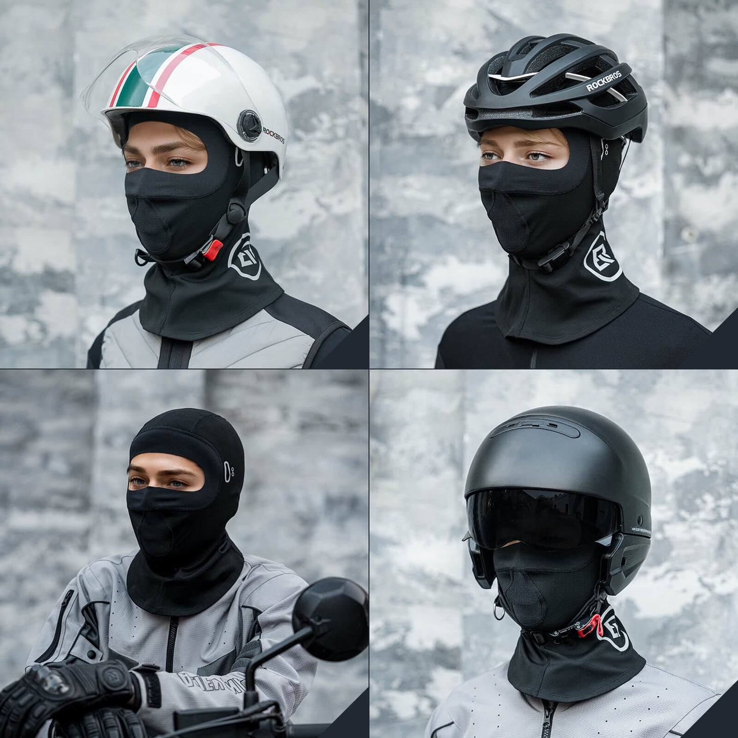 Pasamontañas, cortavientos, transpirable, para deportes al aire libre, unisex, ROCKBROS
