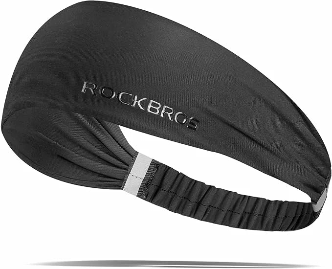 ROCKBROS Cintas para la frente deportivas transpirables banda de sudor para la frente elástica antideslizante cinta de pelo