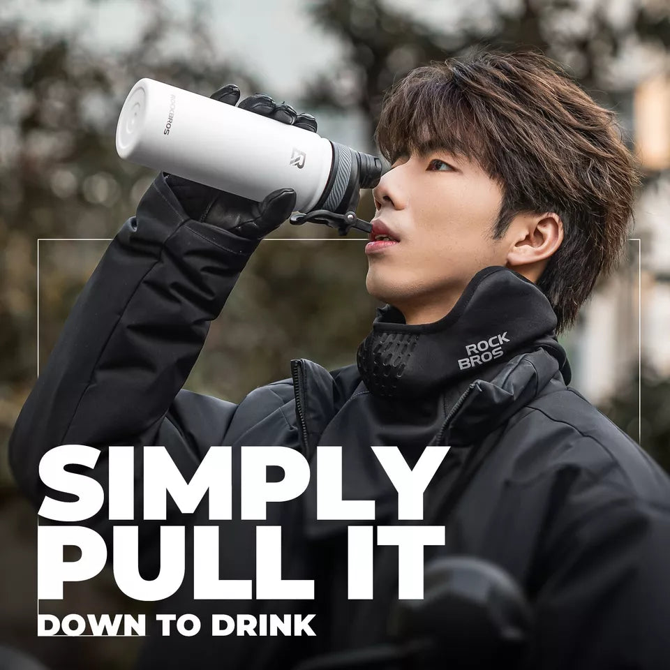 ROCKBROS Invierno Medio Pasamontañas E-bike/Bicicleta/Motocicleta Máscara Polar Dormir Caliente