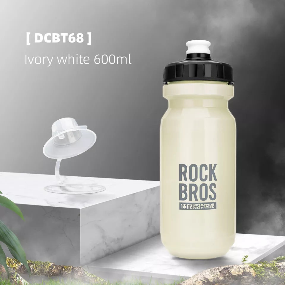 ROCKBROS Botella de agua para bicicleta 600 ml Botella para beber Botella de agua Ciclismo