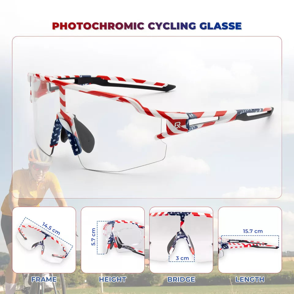 ROCKBROS Gafas de sol polarizadas/fotocromáticas Gafas de ciclismo Bicicleta UV400 UNISEX