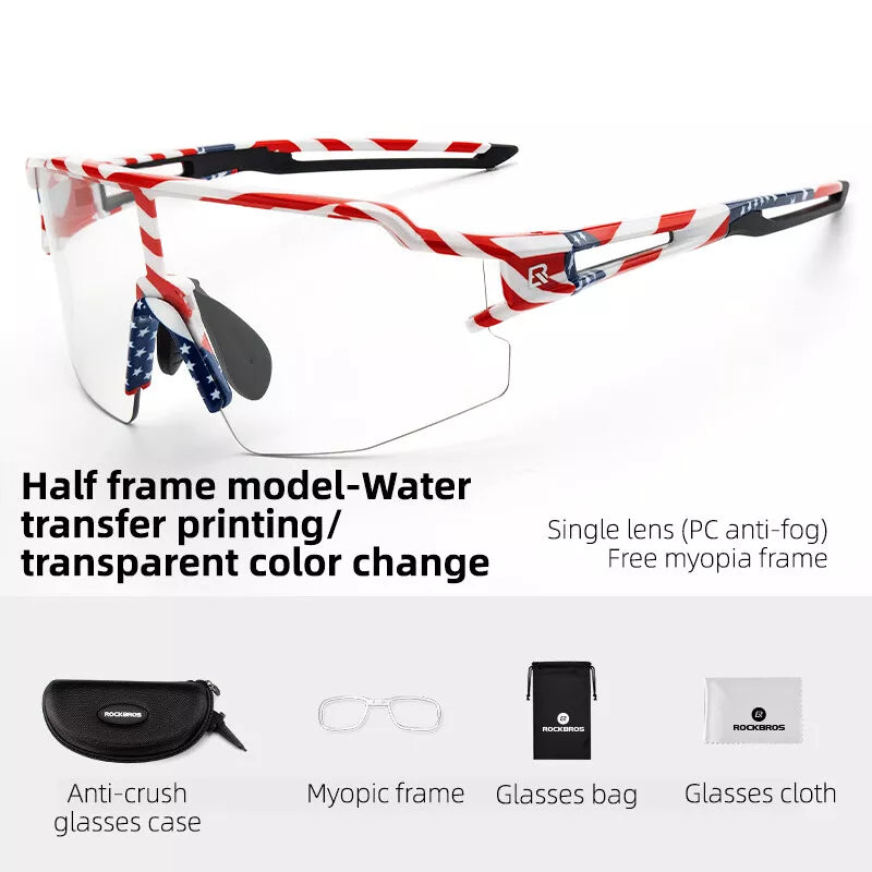 ROCKBROS Gafas de sol polarizadas/fotocromáticas Gafas de ciclismo Bicicleta UV400 UNISEX