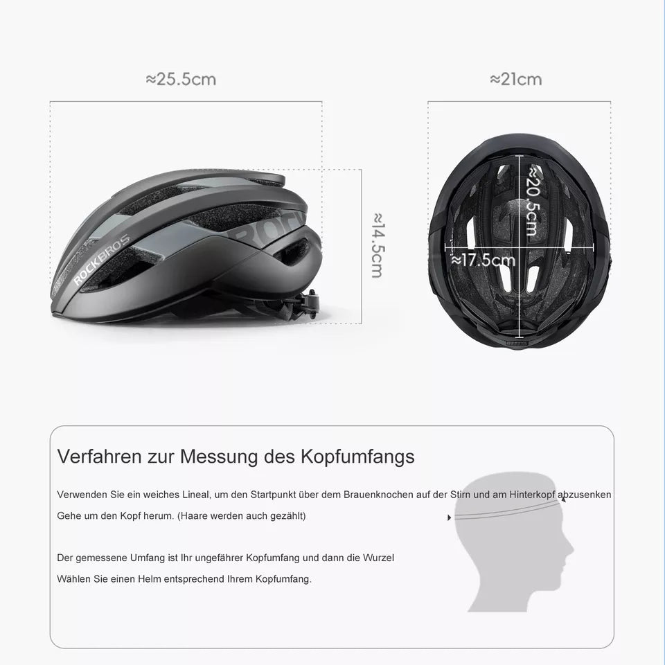 ROCKBROS casco de bicicleta casco de ciclismo casco protector unisex para bicicleta de montaña casco de bicicleta de carretera