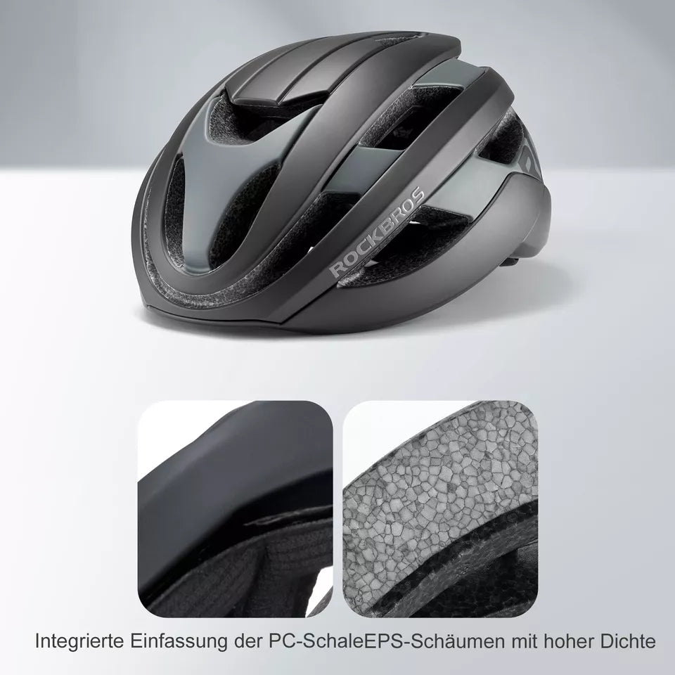 ROCKBROS casco de bicicleta casco de ciclismo casco protector unisex para bicicleta de montaña casco de bicicleta de carretera