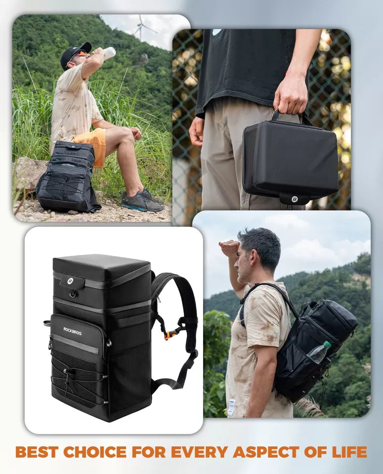ROCKBROS Mochila extraíble Mochila multifuncional 3.5+14L Viaje al aire libre
