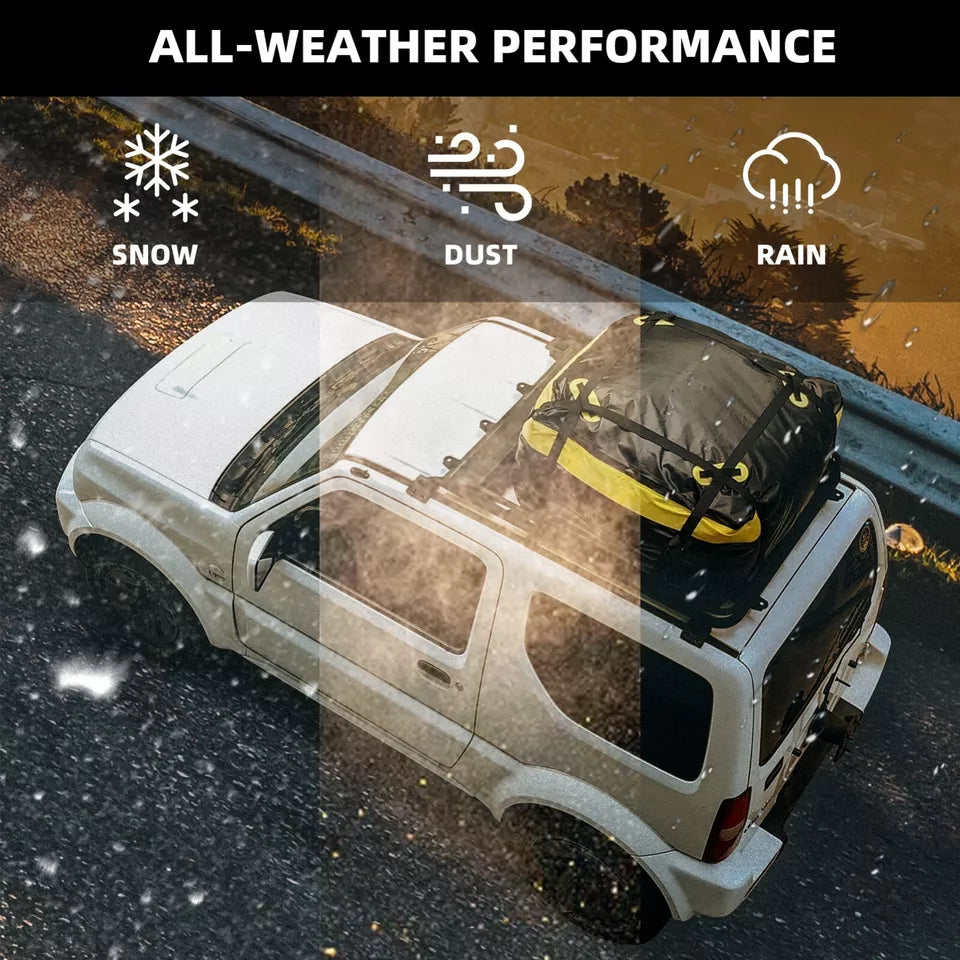 ROCKBROS 300L bolsa de techo de coche impermeable bolsa de equipaje de coche caja de techo plegable PVC