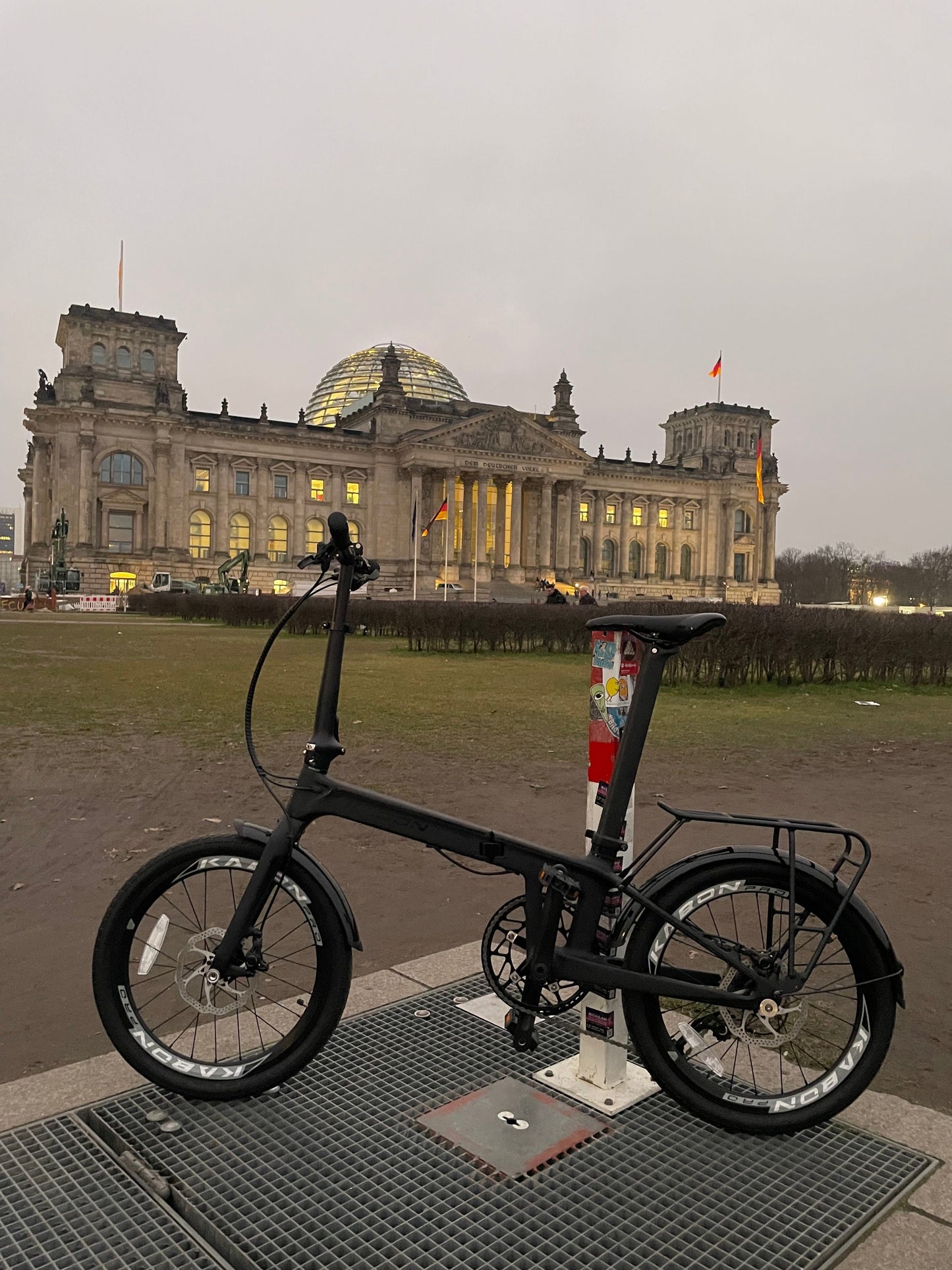 KABON Bicicleta urbana plegable carbono Shimano Altus 9S 20 pulgadas con ruedas de carbono