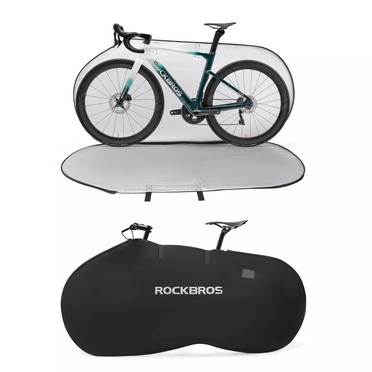 Bolsa de transporte de bicicleta ROCKBROS para 1 bicicleta de hasta 26 pulgadas bolsa de almacenamiento MTB