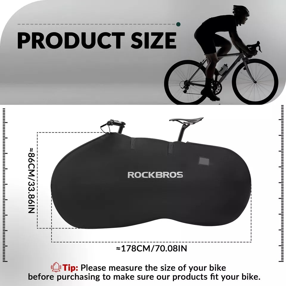Bolsa de transporte de bicicleta ROCKBROS para 1 bicicleta de hasta 26 pulgadas bolsa de almacenamiento MTB