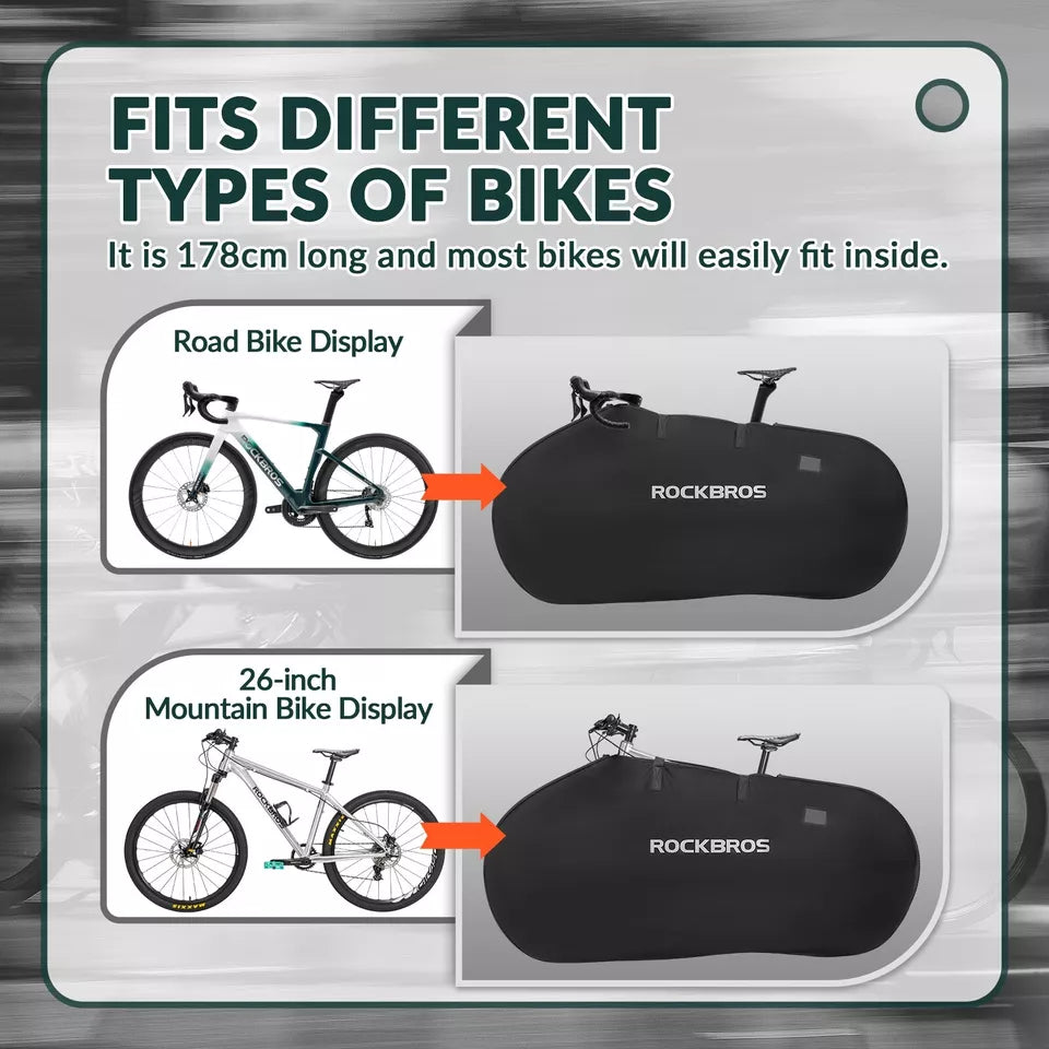 Bolsa de transporte de bicicleta ROCKBROS para 1 bicicleta de hasta 26 pulgadas bolsa de almacenamiento MTB