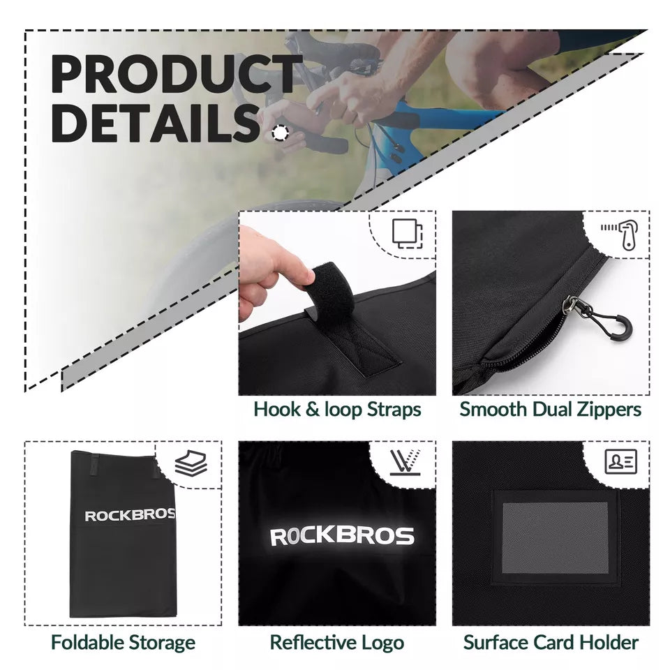 Bolsa de transporte de bicicleta ROCKBROS para 1 bicicleta de hasta 26 pulgadas bolsa de almacenamiento MTB