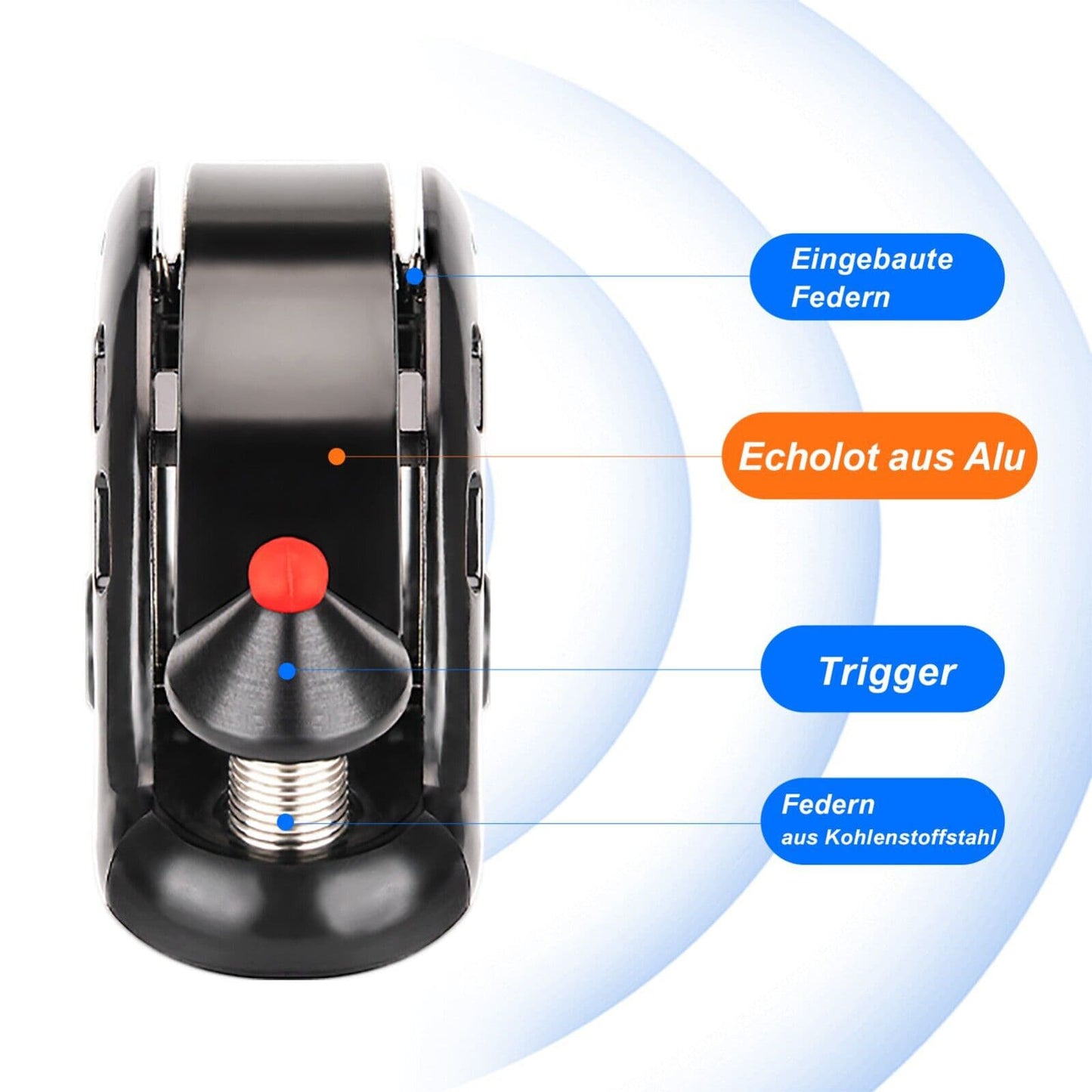 Timbre de bicicleta oculto de 100 dB, resistente a la lluvia y al óxido, ROCKBROS