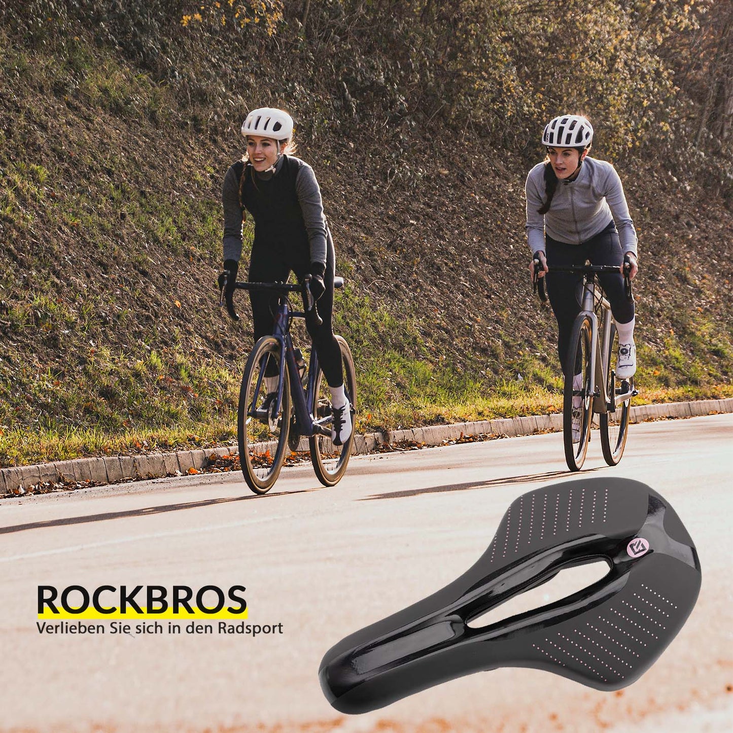 Sillín de bicicleta ergonómico con amortiguación unisex ROCKBROS