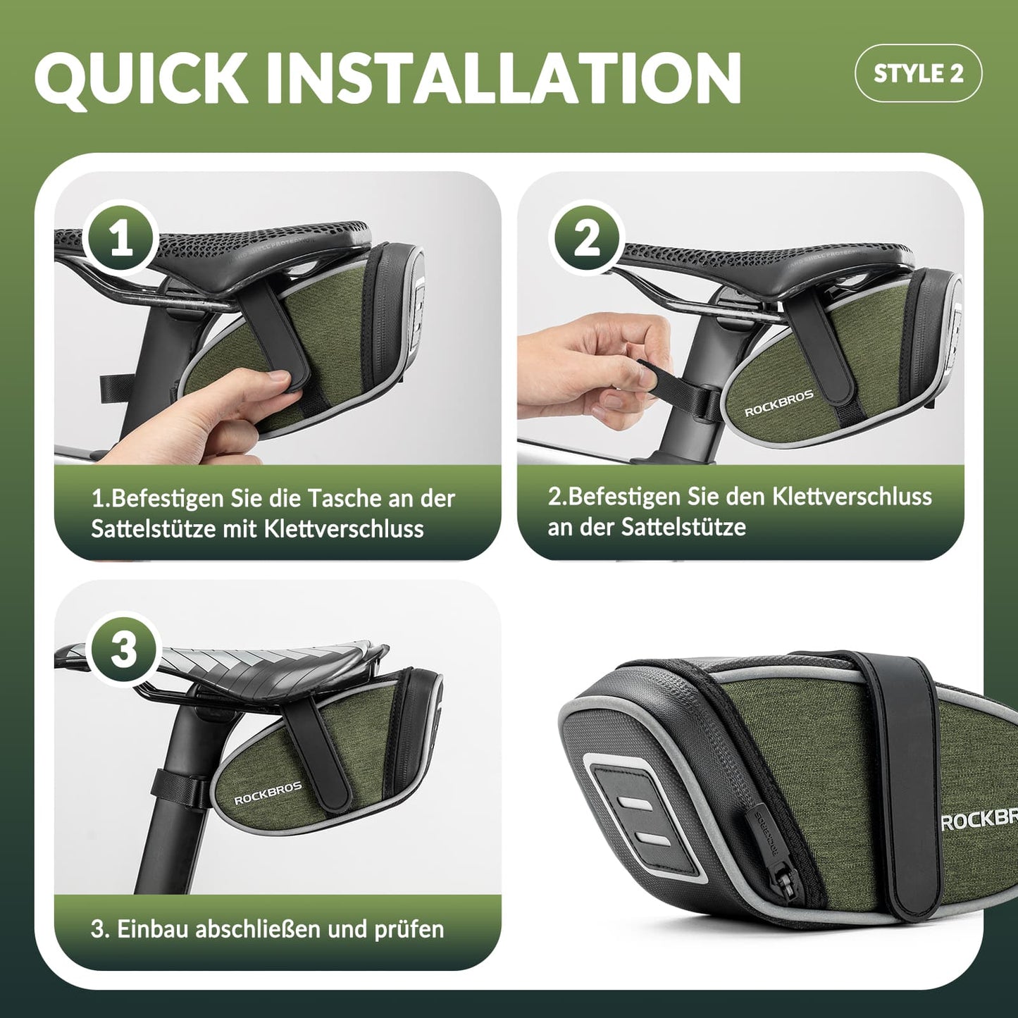 Alforjas impermeables, bolsa para herramientas, nuevo estilo 2024, ROCKBROS