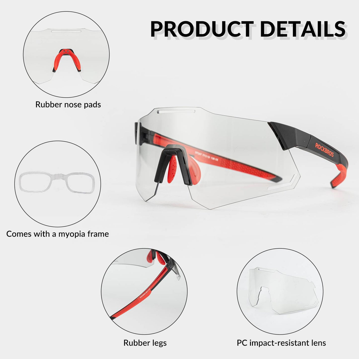 Gafas de sol con protección UV400 para ciclismo, para mujer y hombre, ROCKBROS