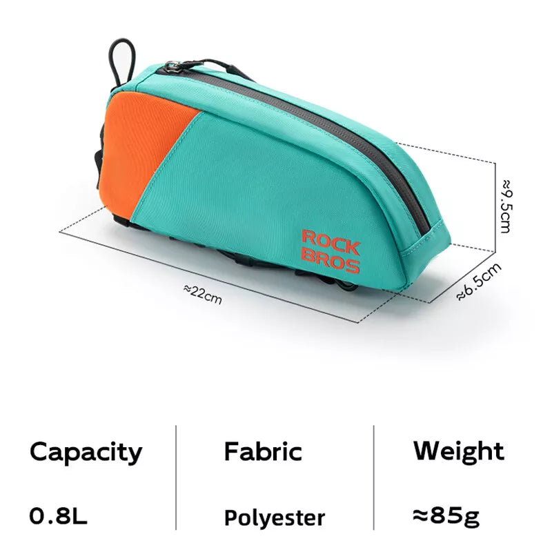 ROCKBROS bolsa de bicicleta bolsa de cuadro tubo superior