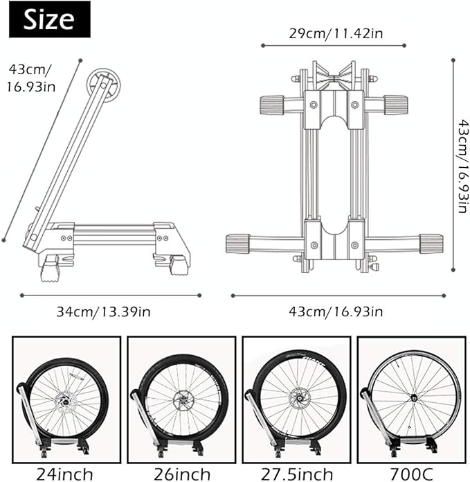 Soporte para bicicleta ROCKBROS soporte para rueda trasera soporte de exposición soporte para bicicleta plegable de aluminio