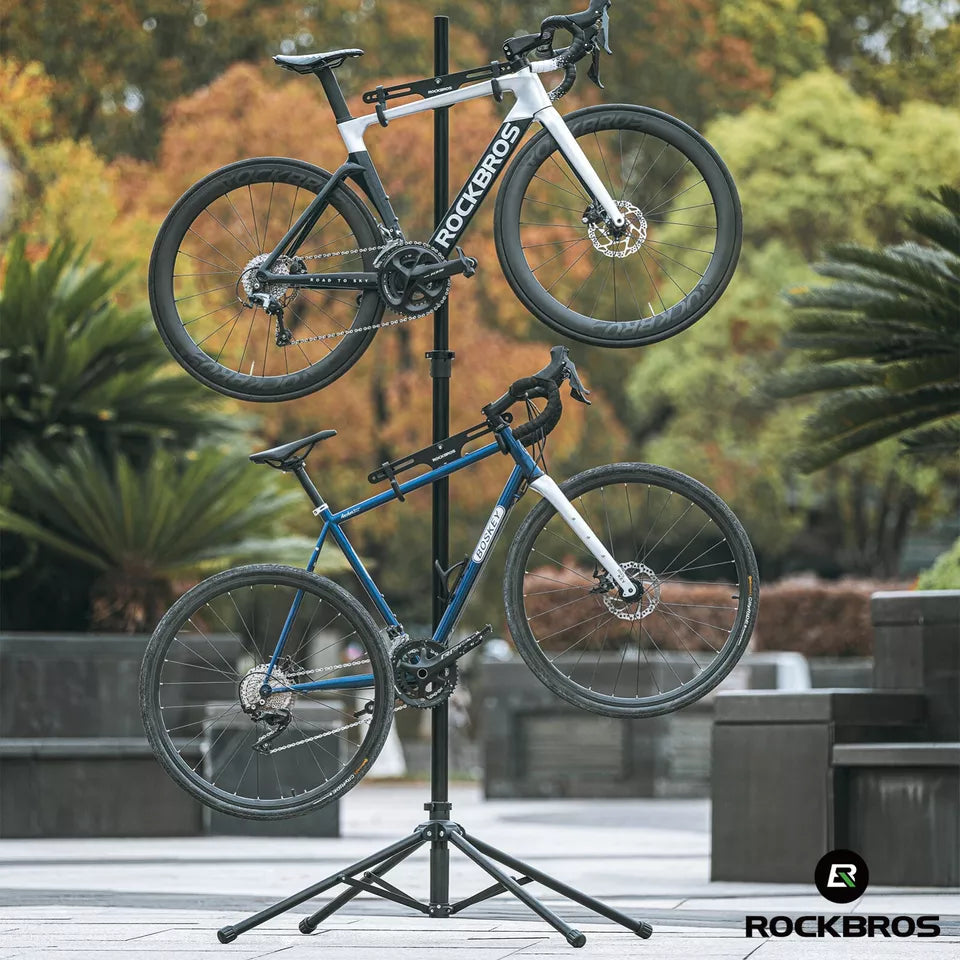 Soporte de montaje doble para bicicleta ROCKBROS, soporte de reparación eléctrica ajustable
