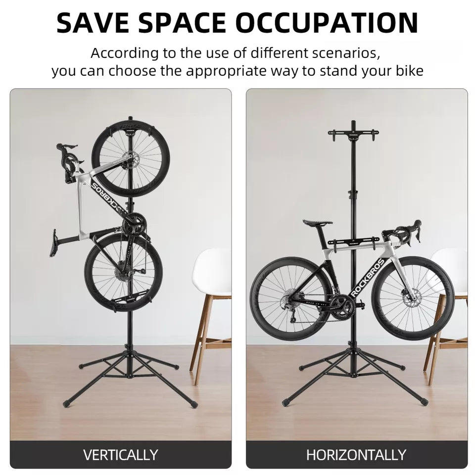 Soporte de montaje doble para bicicleta ROCKBROS, soporte de reparación eléctrica ajustable