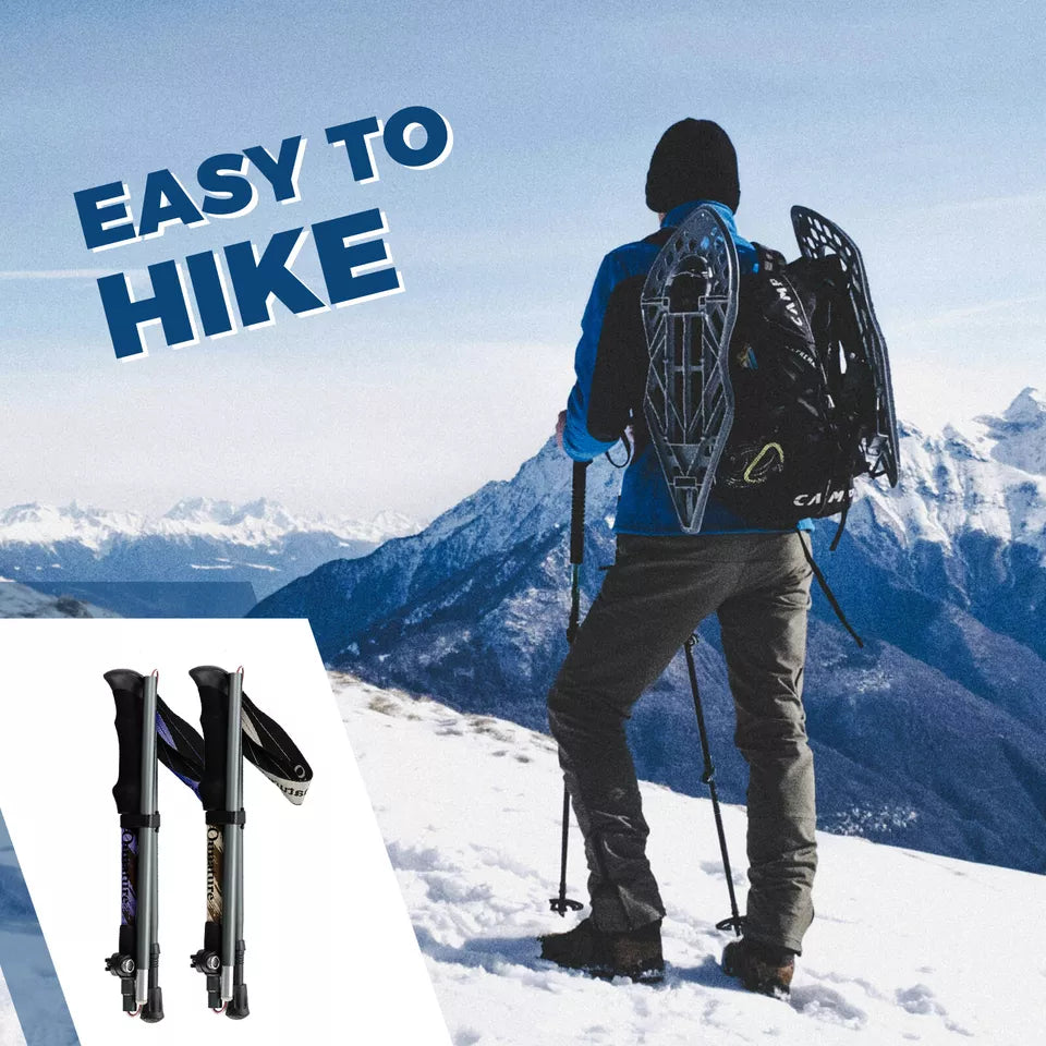 Bastones de trekking Qunature bastones de senderismo 7075 aluminio 130cm