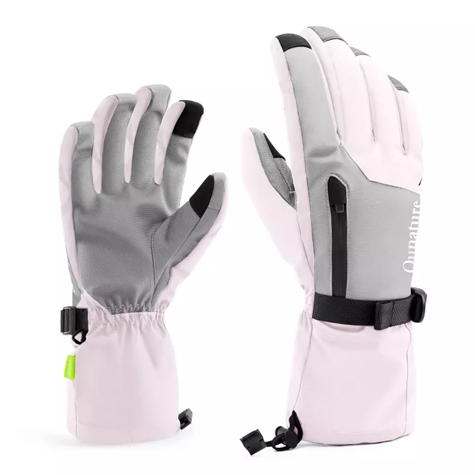 Qunature Guantes de Invierno para Esquí/Nieve a Prueba de Viento para Bicicleta/Motocicleta XS-XL