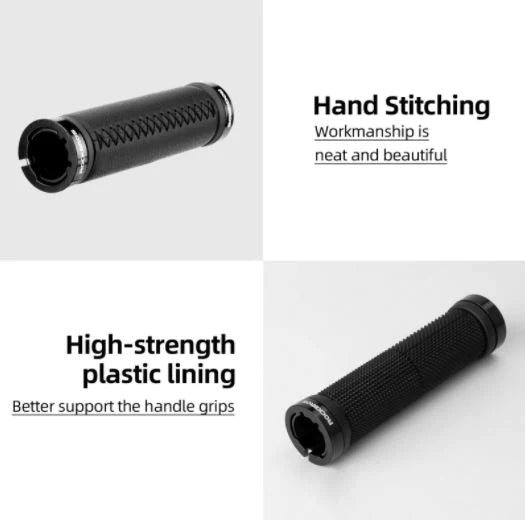 ROCKBROS Puños Manillar Lock-On MTB Antideslizantes Negro
